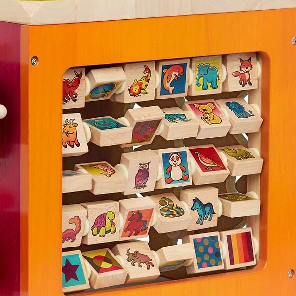 Фото - Бізіборд-куб Battat дерев'яний Zoo (BX1004X)