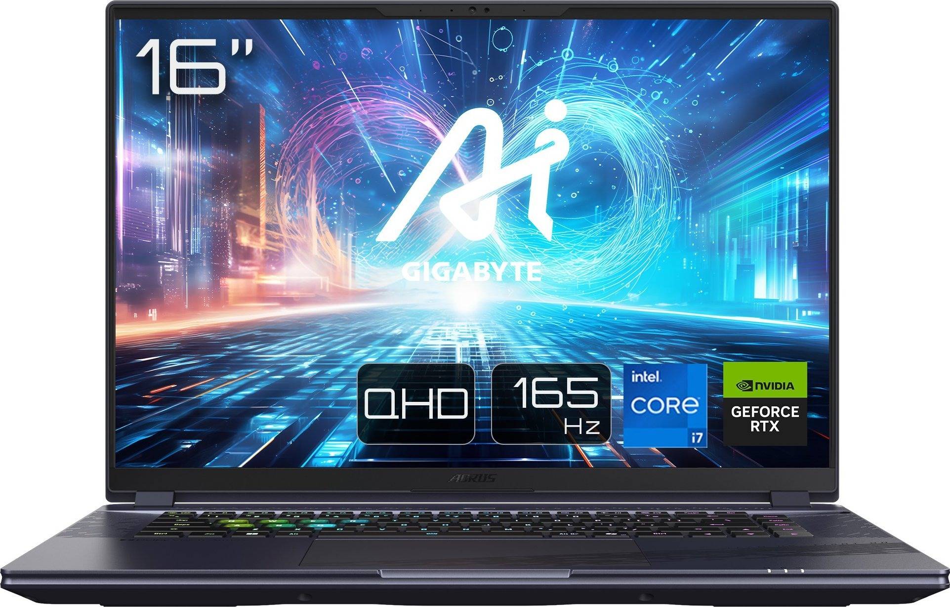 Ноутбук игровой Gigabyte Aorus 16X 9KG (2024) (AORUS 16X 9KG-43UAC54SD) Midnight Gray - Фото 1