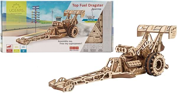 Фото - 3D пазлы Ugears Драгстер (70174) Фото - 3D пазлы Ugears Драгстер (70174)