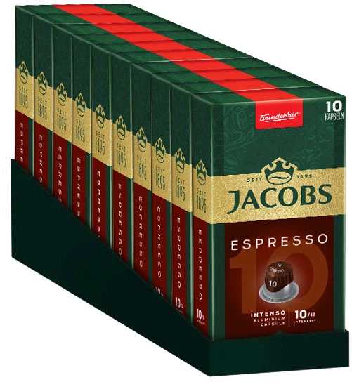 Кава в капсулах Jacobs Espresso Intenso №10 (10x52г) 520г - Фото 1