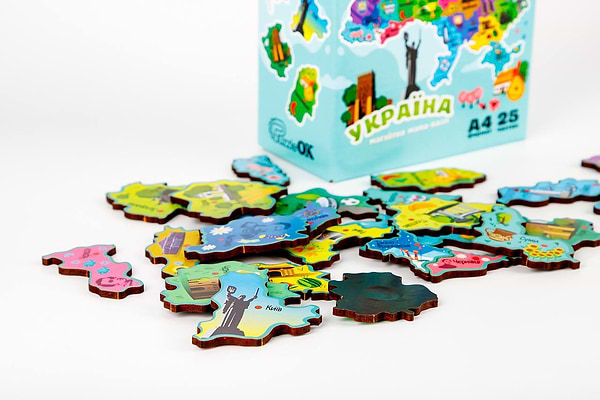 Фото - Пазлы (5-7 лет) PuzzleOk Карта Украины (PuzA4-22926)