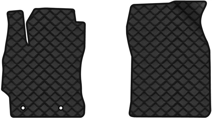 Килимки з екошкіри в салон авто передні EVAtech для Corolla (E16/E17) Toyota 2012-2018 11 покоління Sedan EU TY1668A2TL2BBLB