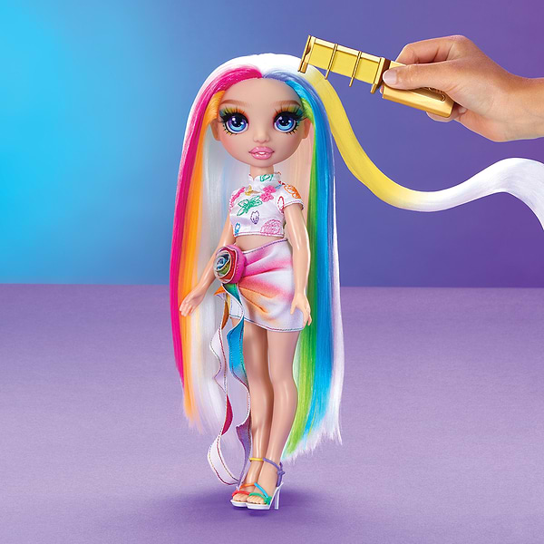 Фото - Коллекционная кукла Rainbow High серии Мелки для волос и стиль – АМАЯ (526780)