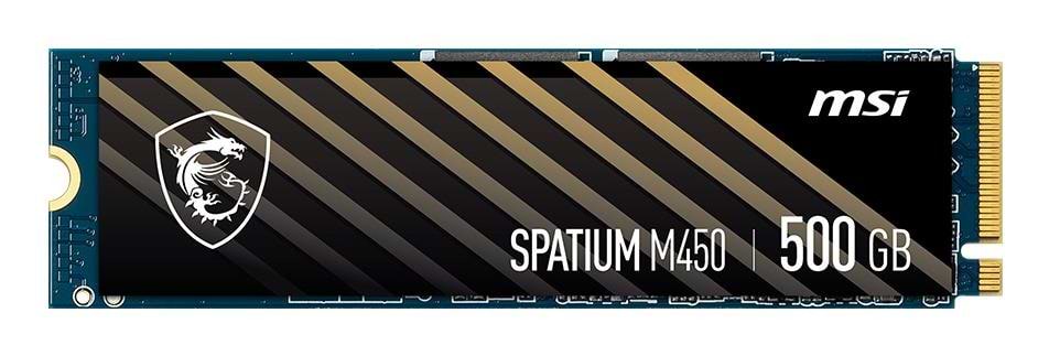 SSD-накопичувач внутрішній MSI 500GB MSI Spatium M450 V1 M.2 2280 PCIe 4.0 x4 NVMe 3D NAND TLC (S78-440K380-P83)