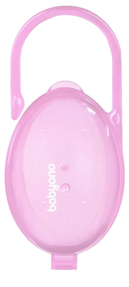 Контейнер для хранения пустышек BabyOno полупрозрачный розовый (528/04)