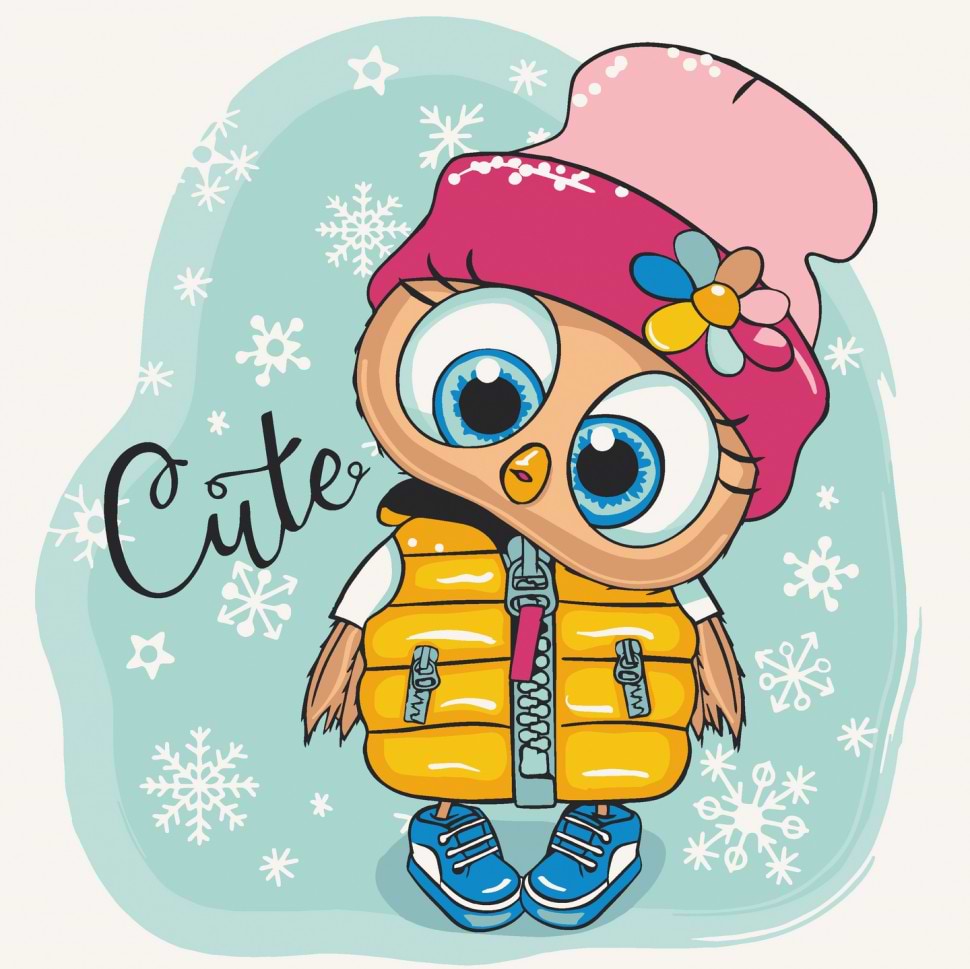 Картина по номерам ArtCraft Милое совенко 30х30 см (15557-AC) - Фото 1