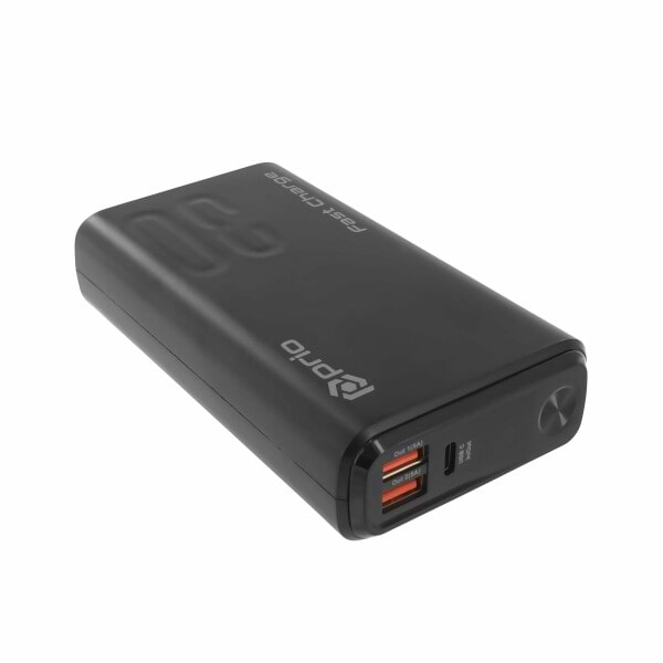 Фото - Батарея мобильная PRIO Fast Charge Power Bank 30 000 mAh Black (52958)