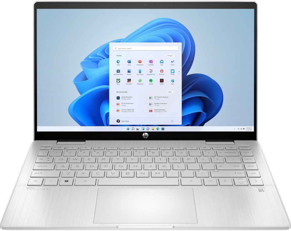 Ноутбук HP Pavilion x360 Laptop 14-ek1012ua (B9PB9EA) Natural Silver - Фото 1