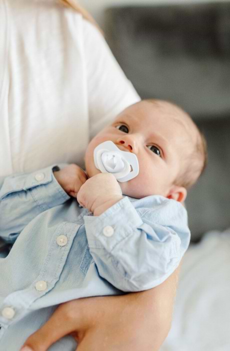 Фото - Симетрична пустушка Canpol babies 0-6 міс ROYAL BABY 2 шт. - блакитна (22/650_blu)