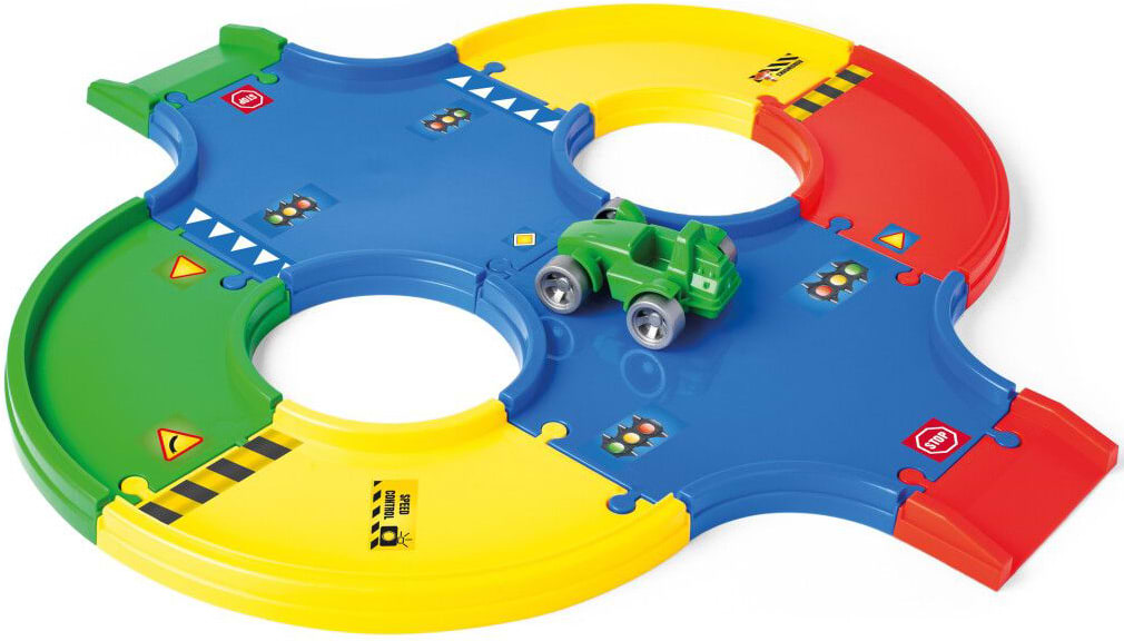 Игровой набор Wader Play Tracks Basic перекресток (53002)