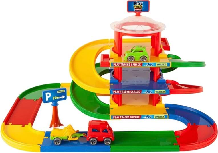 Ігровий набір для малюка Wader "Play Tracks Garage" Гараж 3 поверхи (53030) - Фото 1
