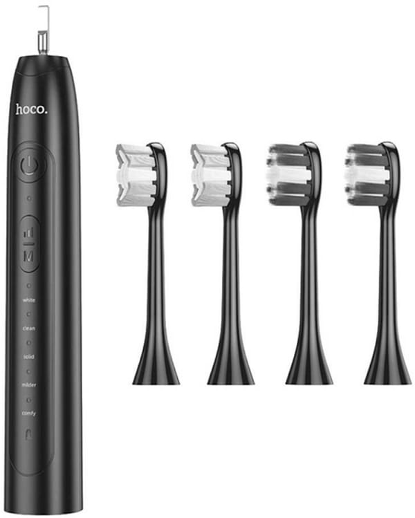 Фото - Зубна щітка електрична HOCO HP60 Wave electric toothbrush Black (6942007631679)