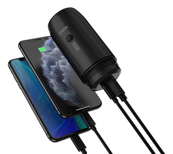 Фото - Батарея мобільна Deltaco Waterproof powerbank 15 000mAh Li-ion Black (53070)