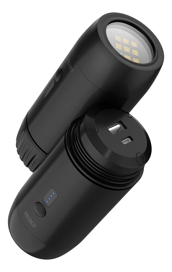 Фото - Батарея мобільна Deltaco Waterproof powerbank 15 000mAh Li-ion Black (53070)