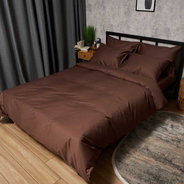 Комплект постільної білизни Moon&Star Satin Premium Mocha Mood 160х220 наволочки 2х40х60 (MS-820010065)