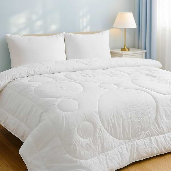 Фото - Одеяло летнее двуспальное евро MirSon EcoSilk №1300 Bianco 200x220 см (2200001527836)