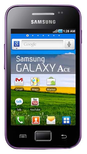Фото - Смартфон Samsung S 5830 Galaxy Ace Purple Plum Фото - Смартфон Samsung S 5830 Galaxy Ace Purple Plum