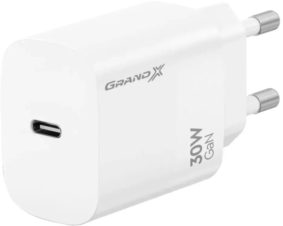 Сетевое зарядное устройство Grand-X CH-390W 30W Quick Charge QС3.0 (3000001625018)