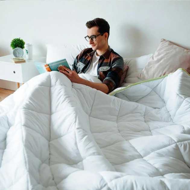 Фото - Одеяло зимнее двуспальное MirSon антиаллергенное EcoSilk 003172x205 см (2200000002747)