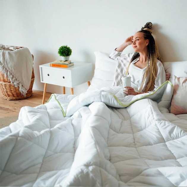 Фото - Одеяло зимнее двуспальное MirSon антиаллергенное EcoSilk 003172x205 см (2200000002747)