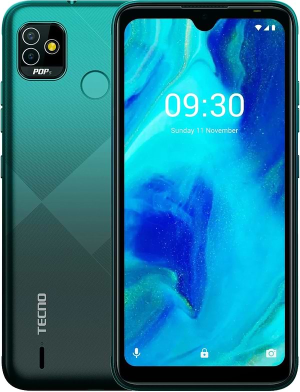 Фото - Смартфон Tecno POP 5 2/32Gb Ice Lake Green (BD2d) Фото - Смартфон Tecno POP 5 2/32Gb Ice Lake Green (BD2d)