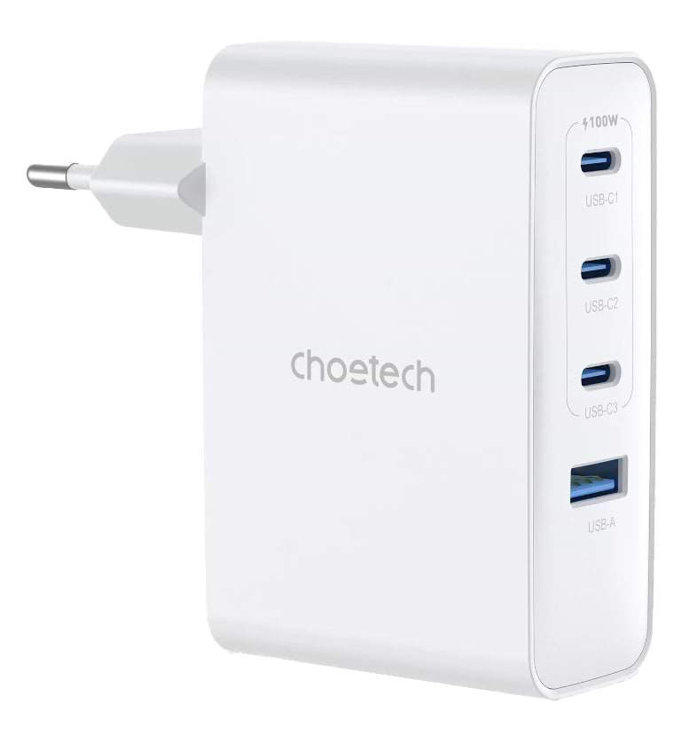 Сетевое зарядное устройство Choetech PD100W 4 Ports (PD9002)