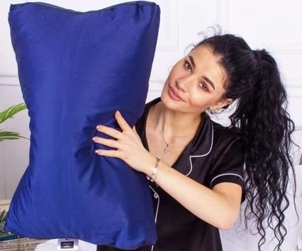 Подушка ортопедична MirSon №4149 Delicate Satin 4052 Ocean 49х32х10.5 см (2200006423638)