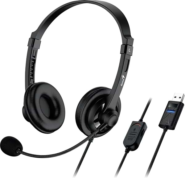 Фото - Гарнітура дротова Genius HS-230U USB 2.4m (31710021401)