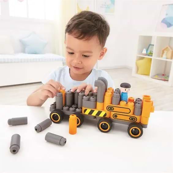 Фото - Пластиковий конструктор PolyM Будівельна техніка 43 деталь (760021)