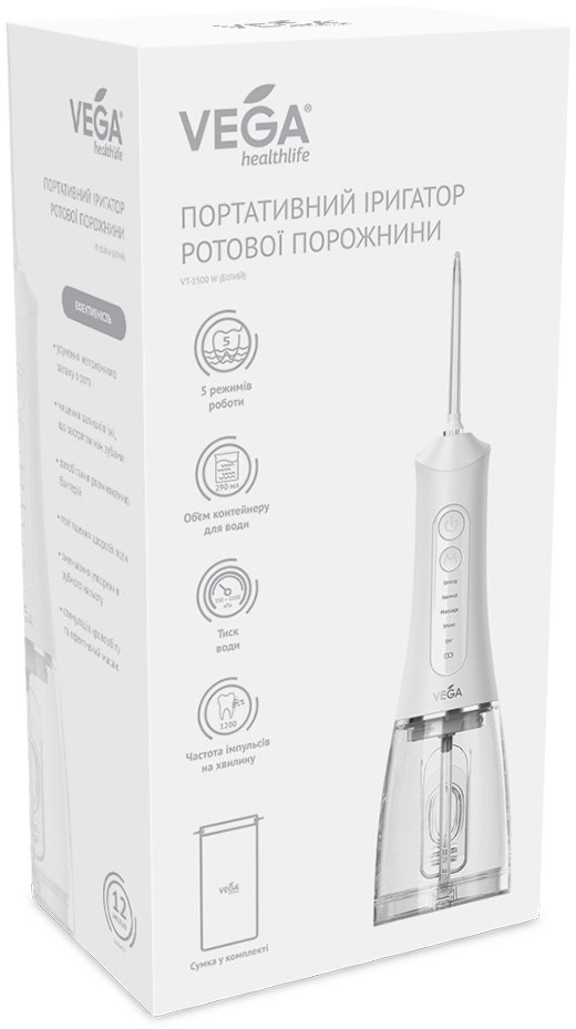 Фото - Іригатор Vega VT-1500 W (білий)
