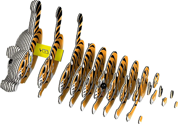 Фото - 3D пазли EUGY Зоопарк: Тигр (XEG-012)