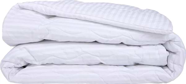 Фото - Ковдра літня двоспальна євро MirSon №184 Сolor Fun Line 17-0605 Stripe White Bamboo 220х240 см +нав 2 шт. (2200010858310)