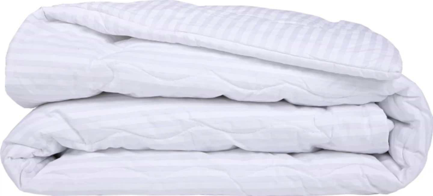 Ковдра демісезонна двоспальна MirSon №185 Сolor Fun Line 17-0605 Stripe White Bamboo 172х205 см +нав 2 шт. (2200010857597)