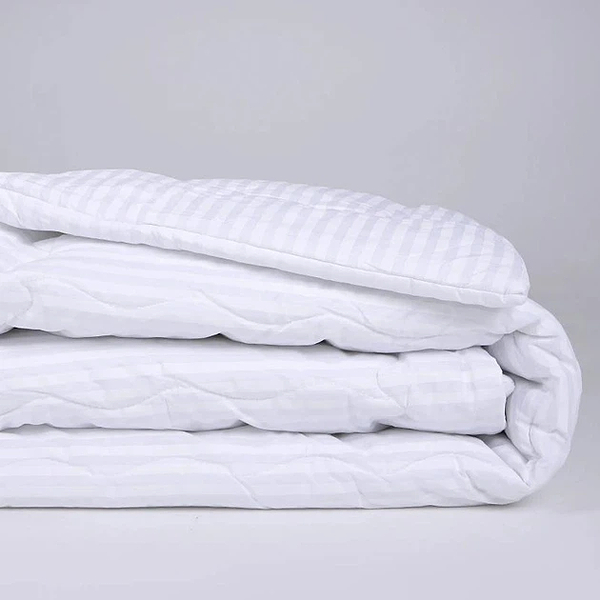 Фото - Одеяло зимнее двуспальное евро MirSon антиаллергенное №192 Сolor Fun Line 17-0605 Stripe White с эвкалиптовым волокном 220х240 + нав. 2 шт. (2200010859812)