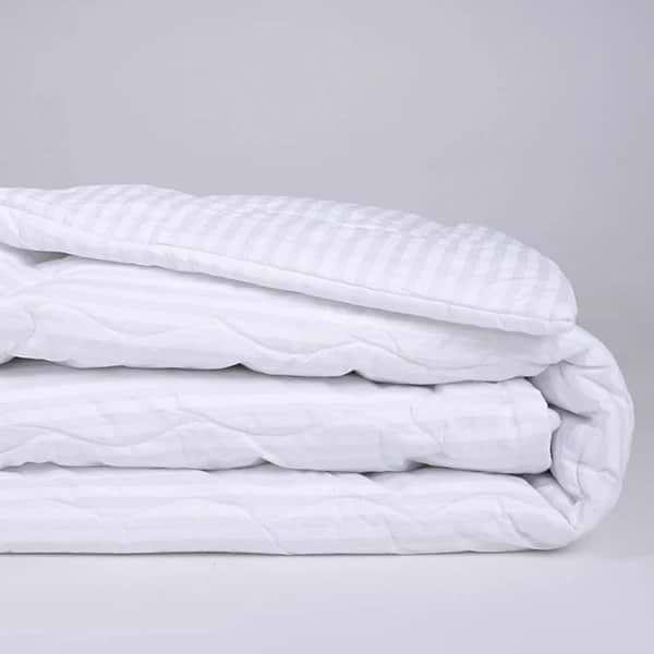 Фото - Ковдра літня двоспальна євро MirSon №184 Сolor Fun Line 17-0605 Stripe White Bamboo 220х240 см +нав 2 шт. (2200010858310)