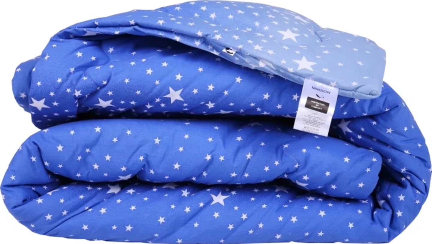 Одеяло зимнее двуспальное евро MirSon антиаллергенное №234 Сolor Fun Line 17-0432 Milky Way Tencel 200х220 + нав. 2 шт. (2200010853599)