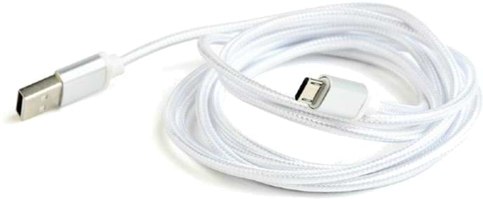 Кабель Cablexpert USB 2.0 - Micro B Silver 1.8m (CCB-mUSB2B-AMBM-6-S)