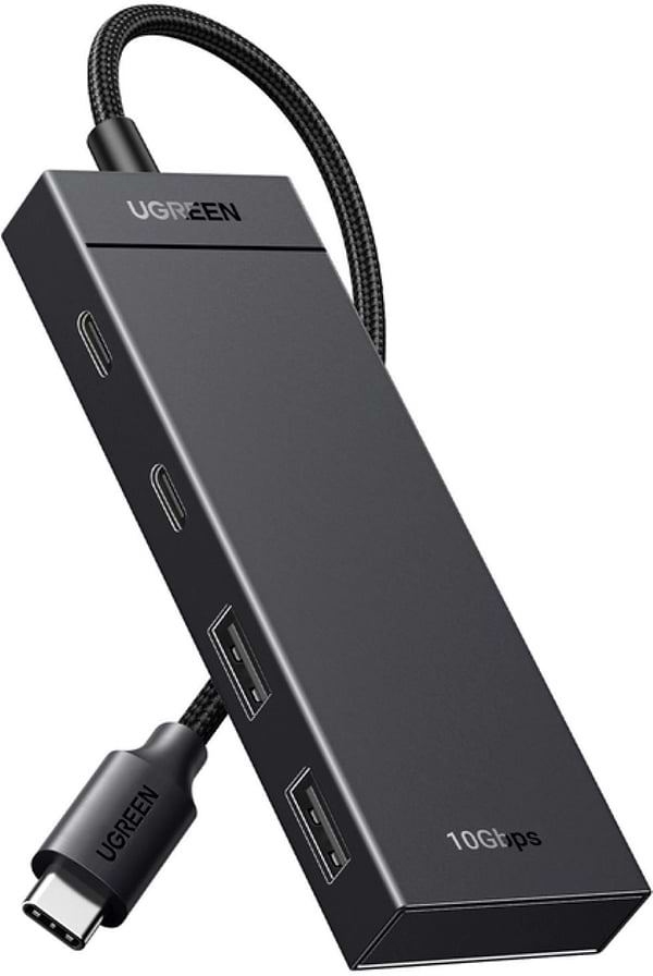 Фото - Хаб USB UGREEN CM806 USB-C to 2xUSB-A + 2xUSB-C 3.2 Gen2 10Gbps Black (35583) Фото - Хаб USB UGREEN CM806 USB-C to 2xUSB-A + 2xUSB-C 3.2 Gen2 10Gbps Black (35583)