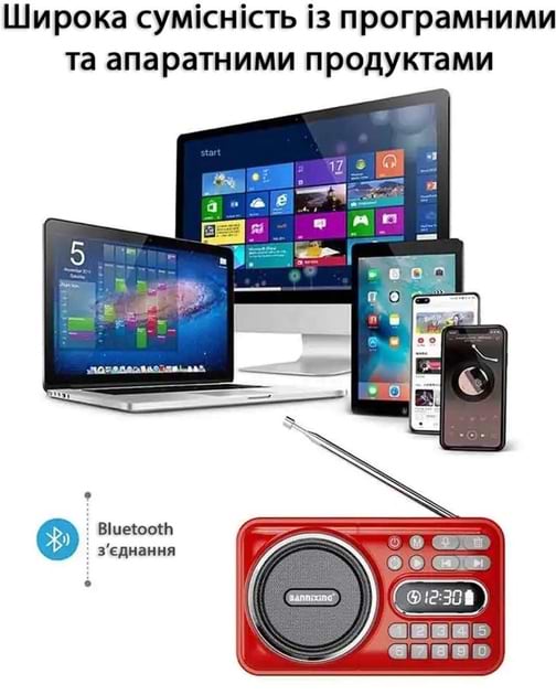 Фото - Радіоприймач Action D-66 Red