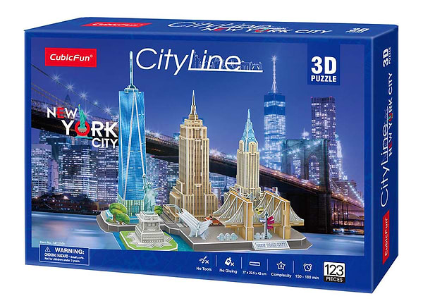 Фото - 3D пазли Cubic Fun City line "Нью-Йорк" (MC255h)