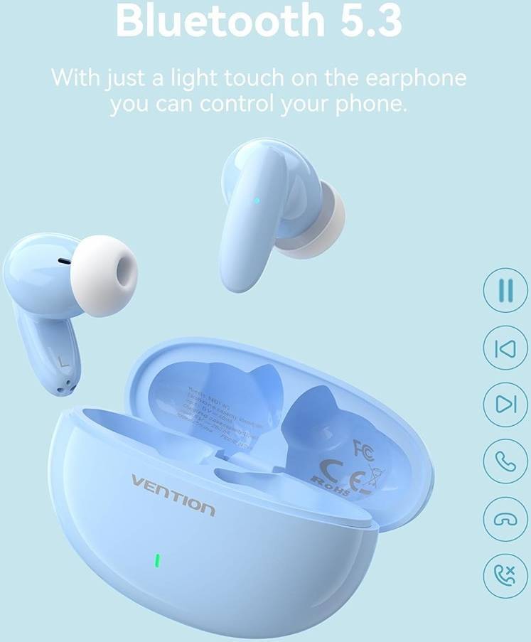 Фото - Навушники вкладиші бездротові TWS Vention Elf Earbuds E01 Blue (NBFS0)