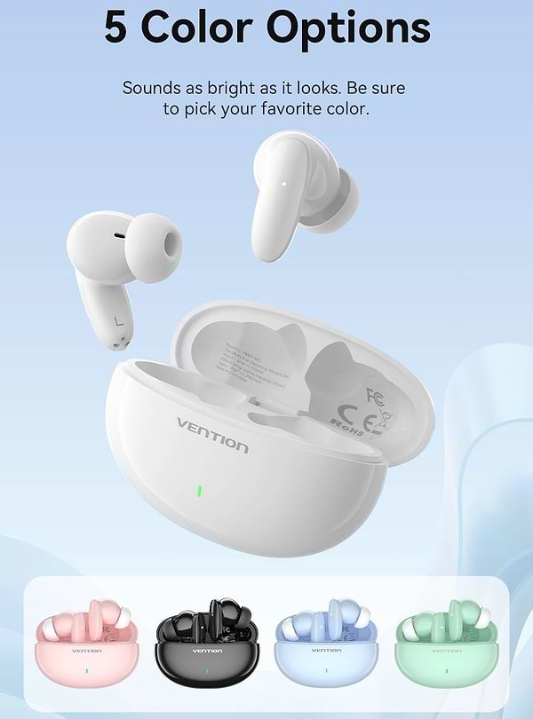 Фото - Навушники вкладиші бездротові TWS Vention Elf Earbuds E01 Blue (NBFS0)