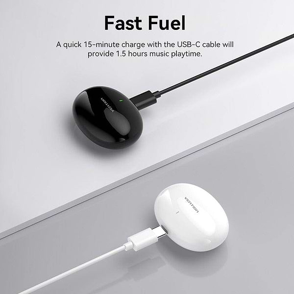 Фото - Навушники вкладиші бездротові TWS Vention Elf Earbuds E01 Blue (NBFS0)