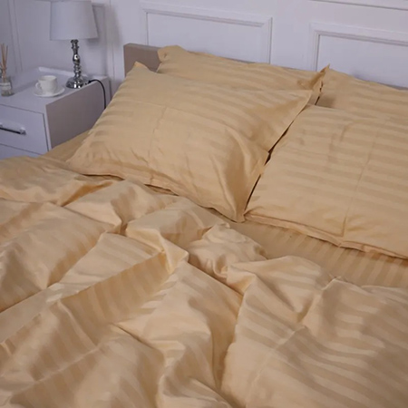 Комплект постельного белья MirSon Сатин-страйп Carmela 175х210 (2200000037251)