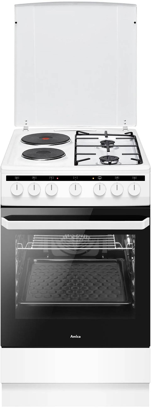 Фото - Плита газовая Amica 58ME2.35HZPMS(W) ECO