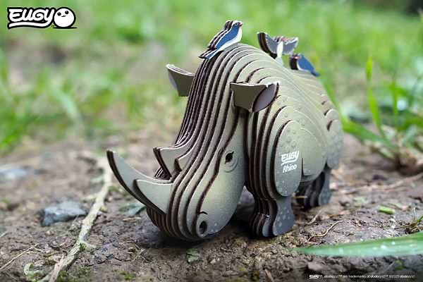 Фото - 3D пазли EUGY Зоопарк: Носоріг (XEG-076)