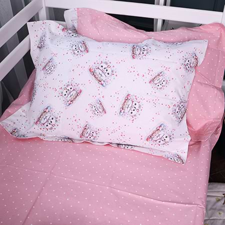 Простирадло двоспальне MirSon Poplin Line Kids 04 Cats 180x200 см (2200009714535)