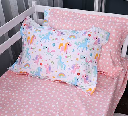 Простирадло двоспальне MirSon Poplin Line Kids 05 Pony 180x200 см (2200009715792)