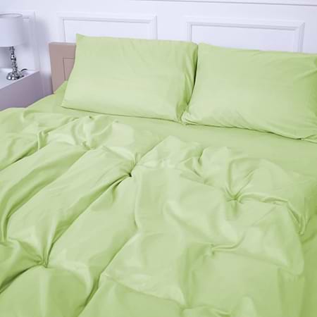 Простынь двуспальная MirSon Soft Elegance №12-0525 Luminary Green 180х190 см (2200010910544)