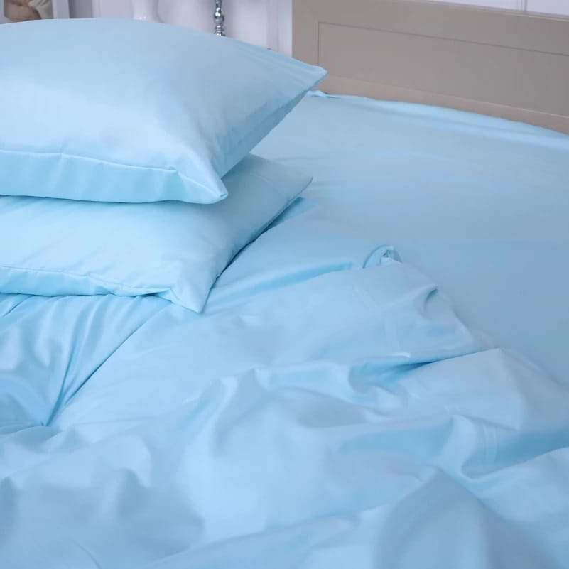 Простынь двуспальная MirSon Soft Elegance №12-4608 Clear Water 180х200 см (2200010911596)